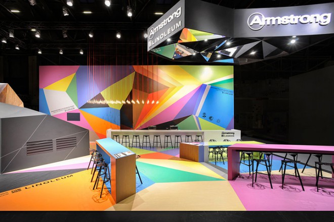 Креативный дизайн выставочного стенда Armstrong. Креативное агентство Fleitz Group (Мюнхен, Германия)
