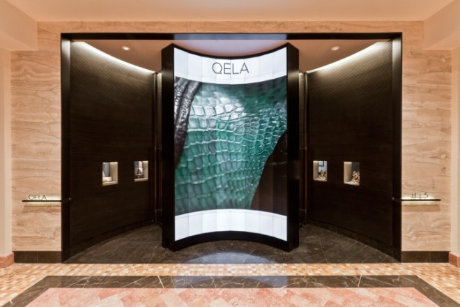Креативный дизайн люксового бутика Qela (Доха, Катар), креативное агентство UXUS